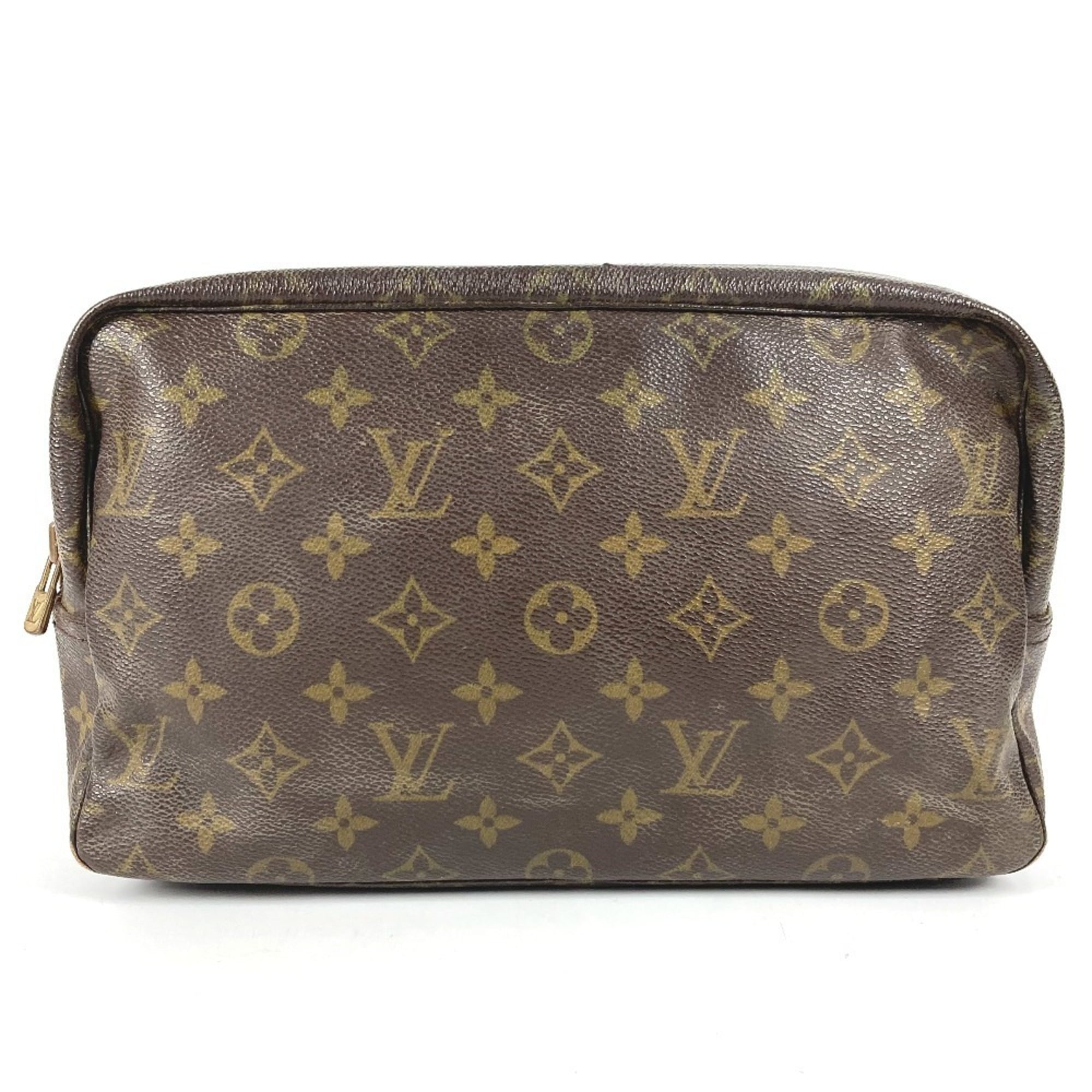 Louis Vuitton Brown Monogram Clutch Bag Pouch