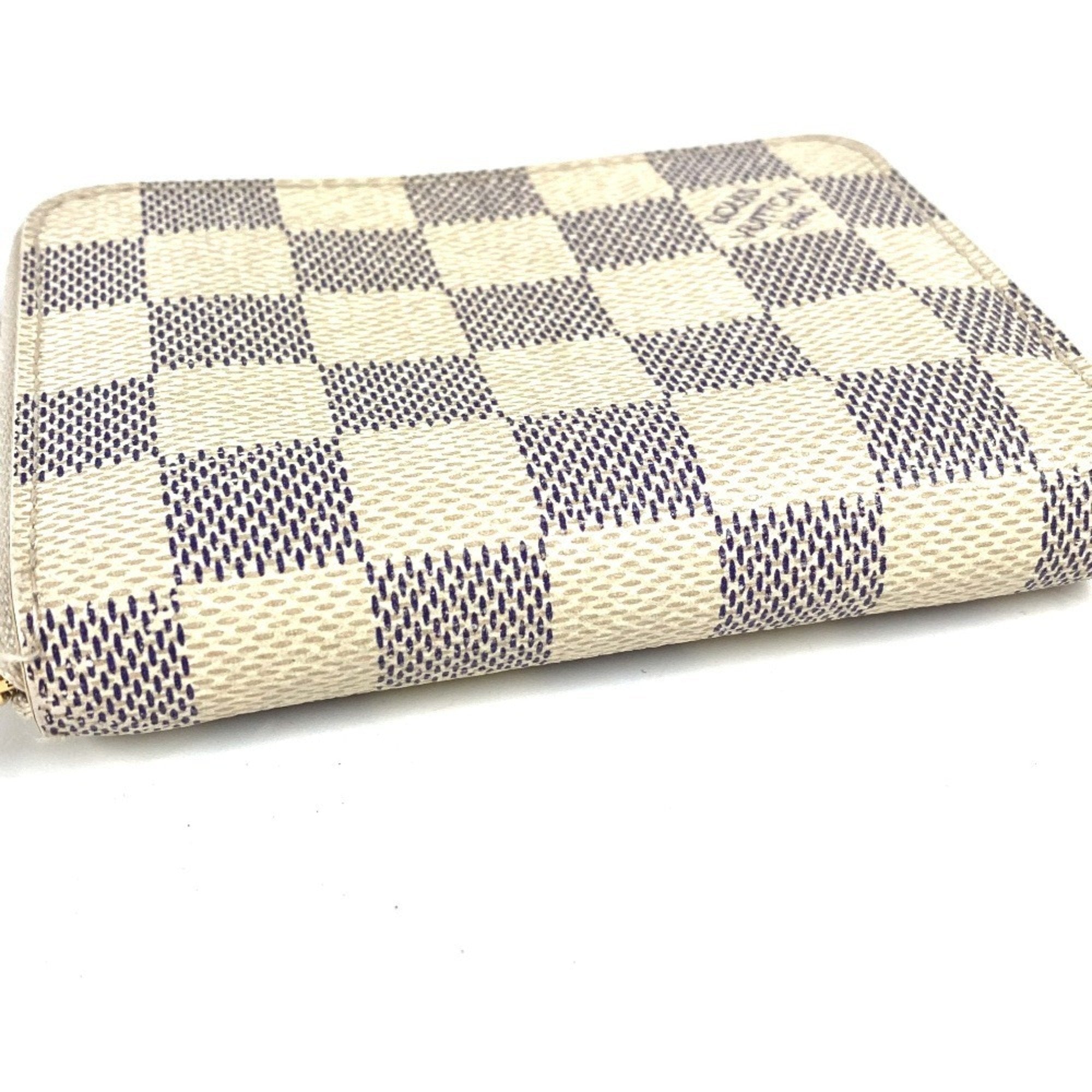 Louis Vuitton Damier Azur Damier Azur White Damier Azur Coin Purse/Coin Case