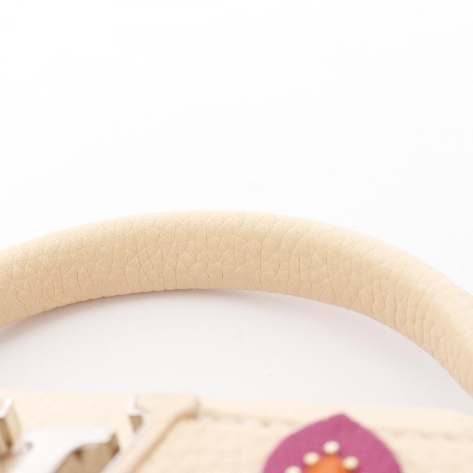 Louis Vuitton Ivory Leather Handbag