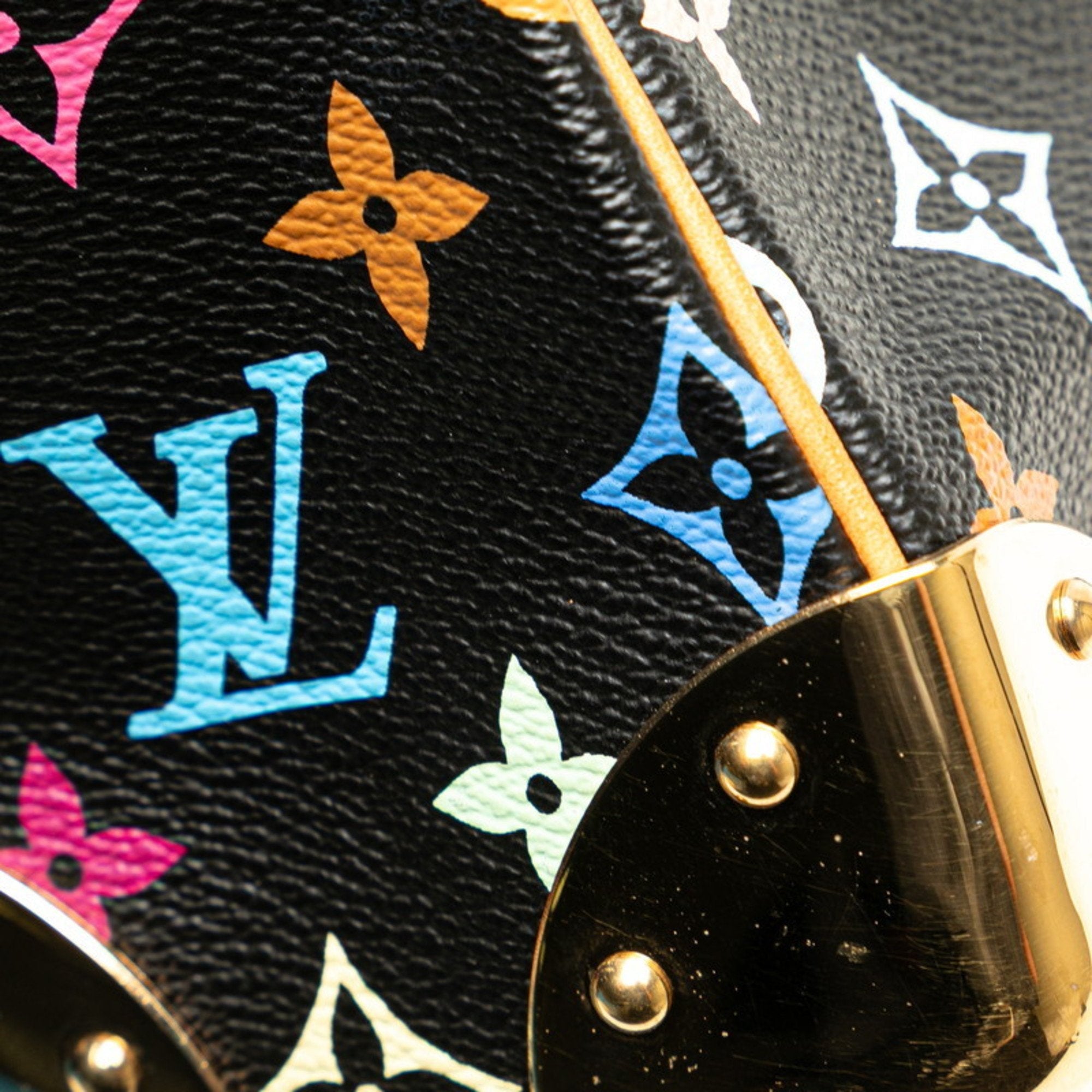 Louis Vuitton Monogram Multicolore Black Noir Pvc Leather Shoulder Bag