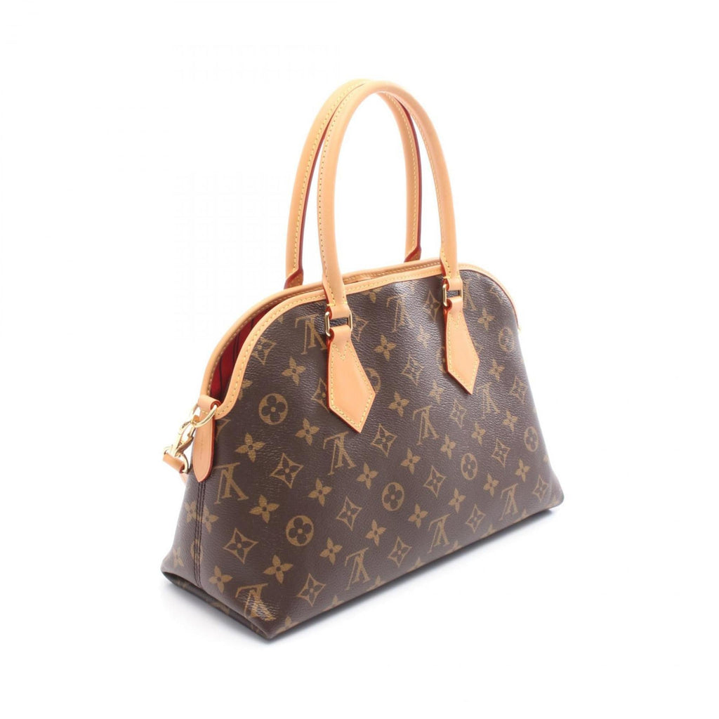 Louis Vuitton Brown Monogram Coated Canvas Leather Handbag