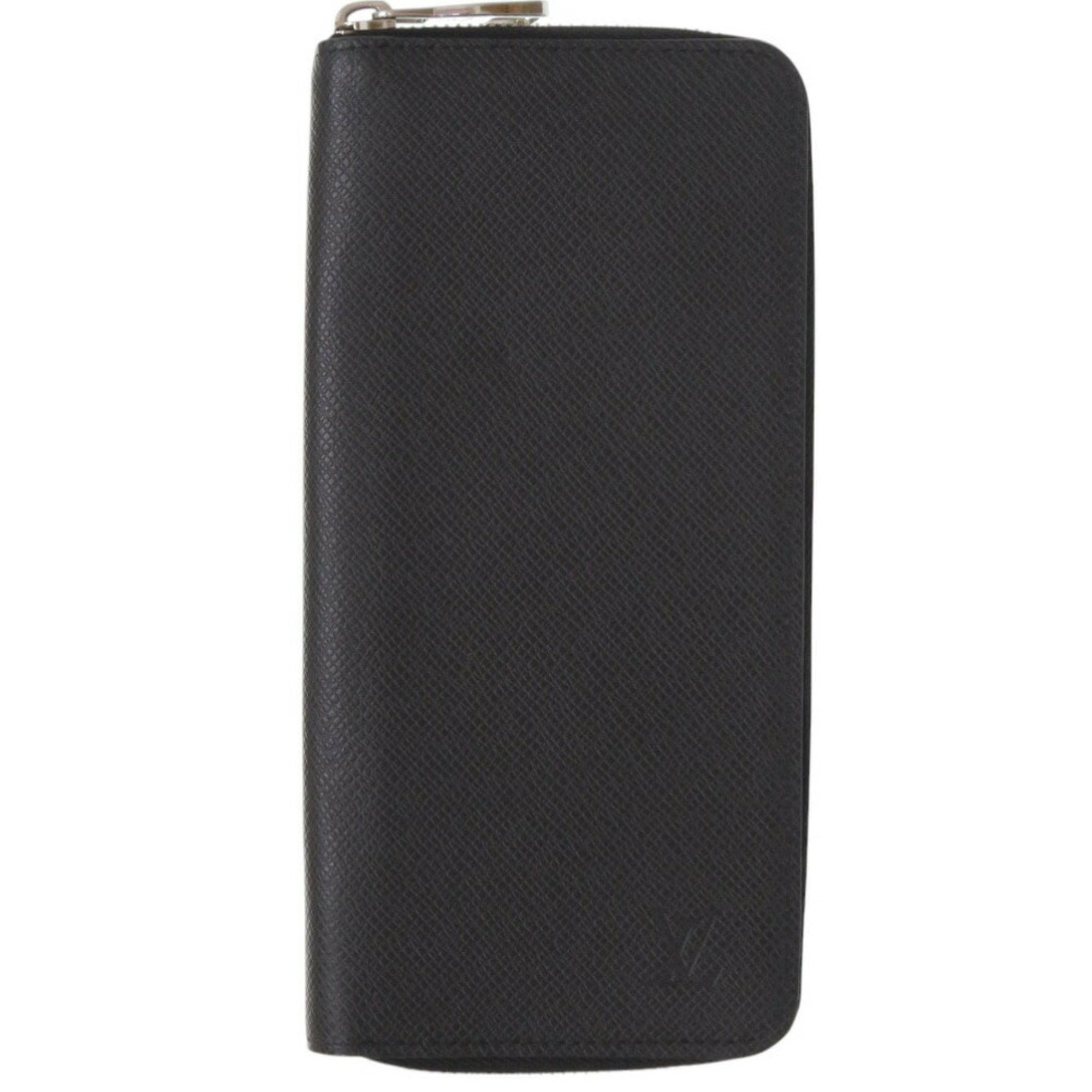 Louis Vuitton Black Noir Taiga Leather Coin Purse/Coin Case