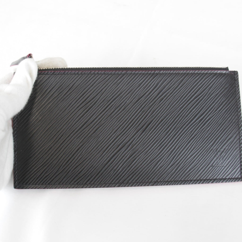 Louis Vuitton Black Pink Epi Leather Pochette Pouch