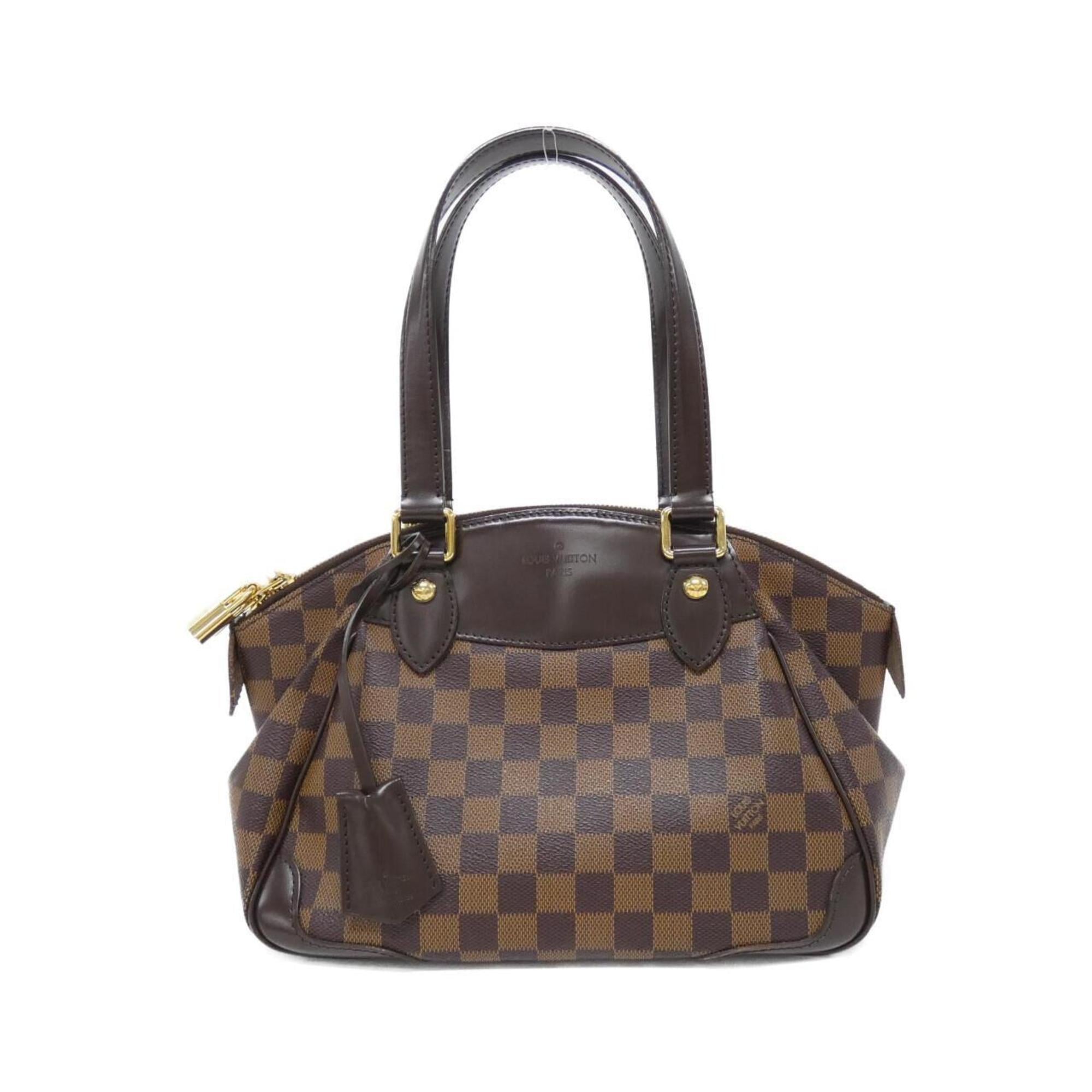 Louis Vuitton Brown Coated Canvas Handbag