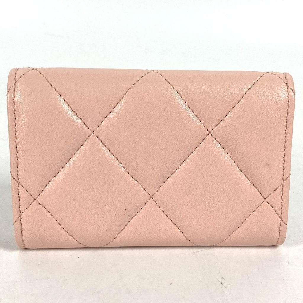 Chanel Pink Leather Coin Purse/Coin Case