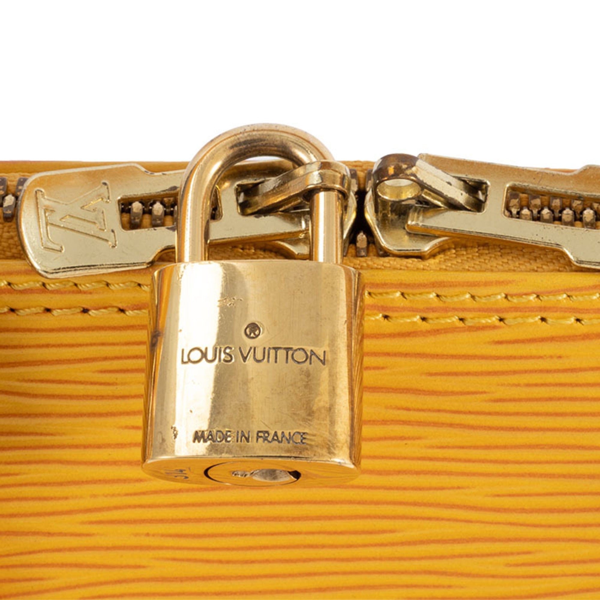 Louis Vuitton Yellow Epi Leather Handbag