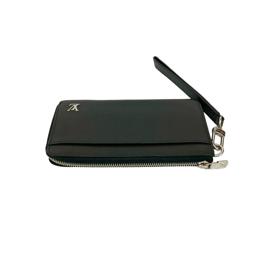 Louis Vuitton Black Leather Long Wallet