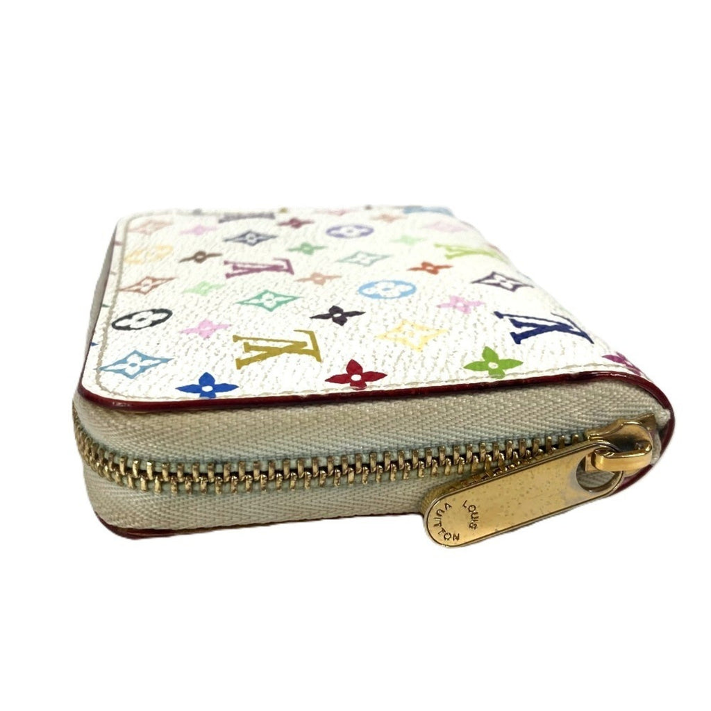 Louis Vuitton Monogram Multicolore Litchi White Monogram Multicolore Coin Purse/Coin Case