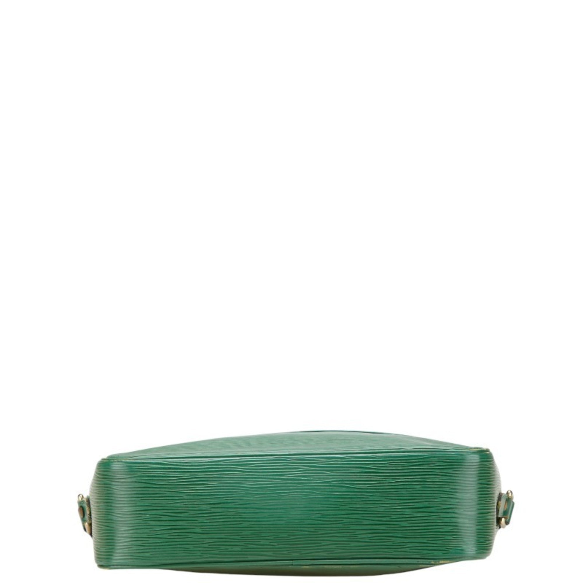 Louis Vuitton Borneo Green Leather Shoulder Bag