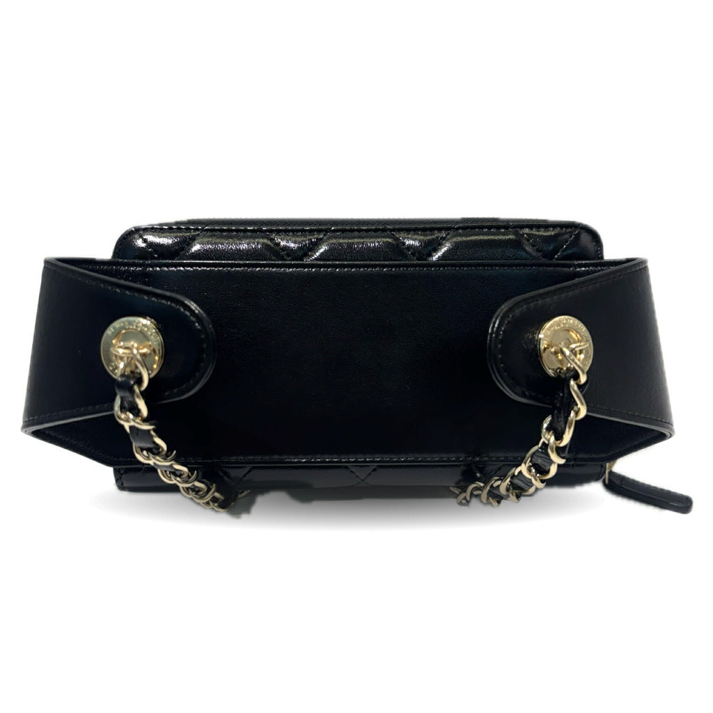 Chanel Black Leather Long Wallet (Bi-Fold)