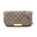 Louis Vuitton Brown Coated Canvas Leather Handbag