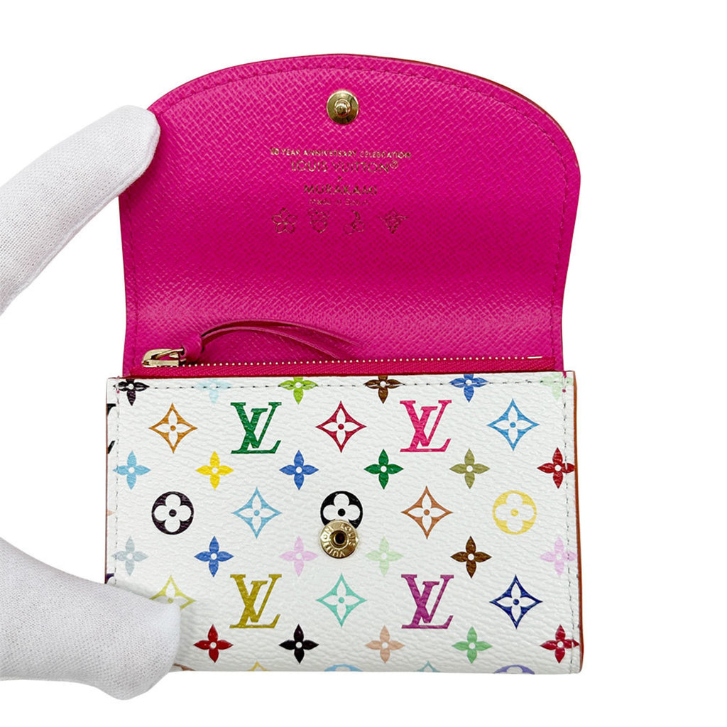 Louis Vuitton Multi-Color White Monogram Multicolore Coin Purse/Coin Case