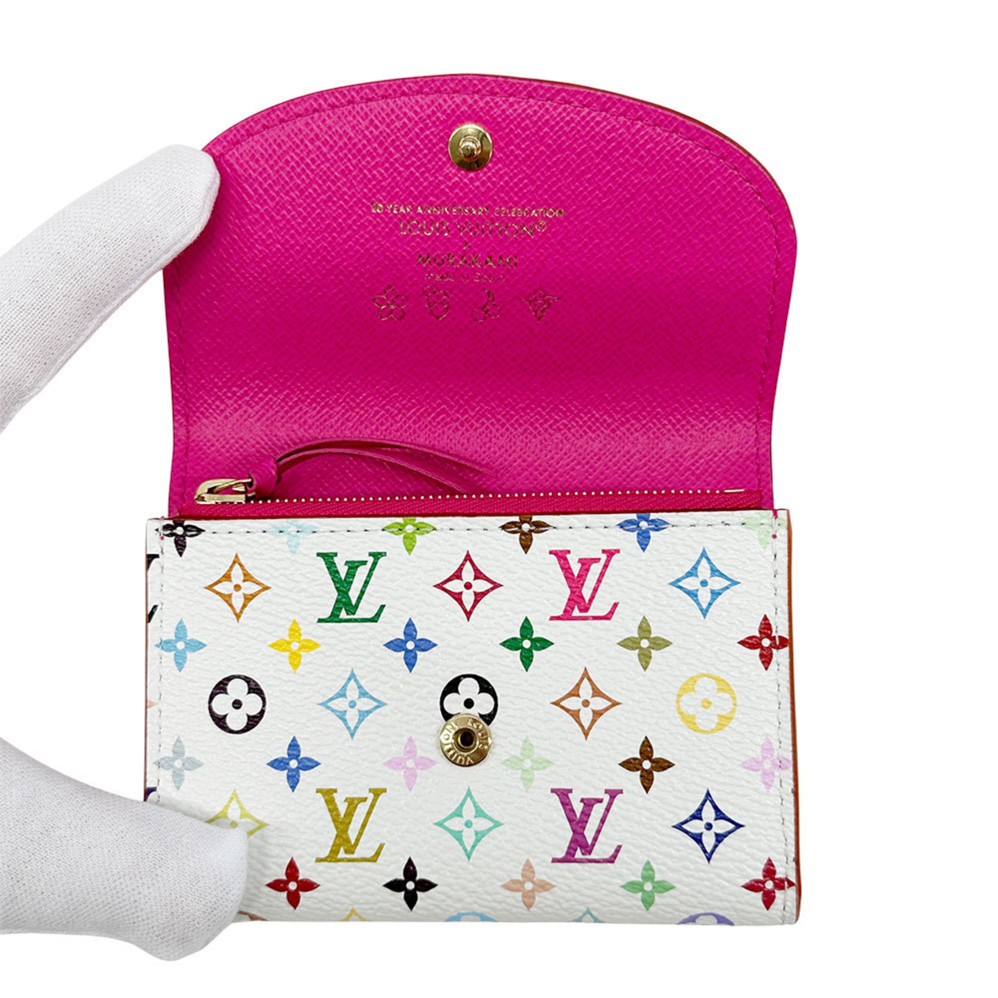Louis Vuitton Multi-Color White Monogram Multicolore Coin Purse/Coin Case