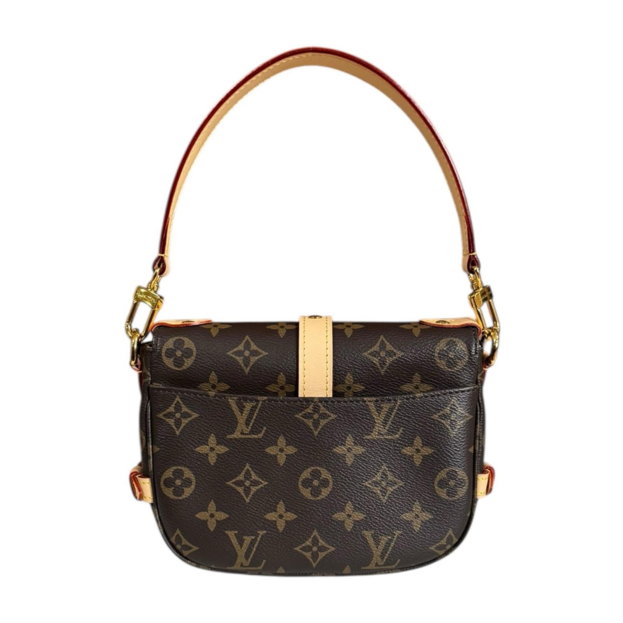 Louis Vuitton Brown Monogram Canvas Shoulder Bag