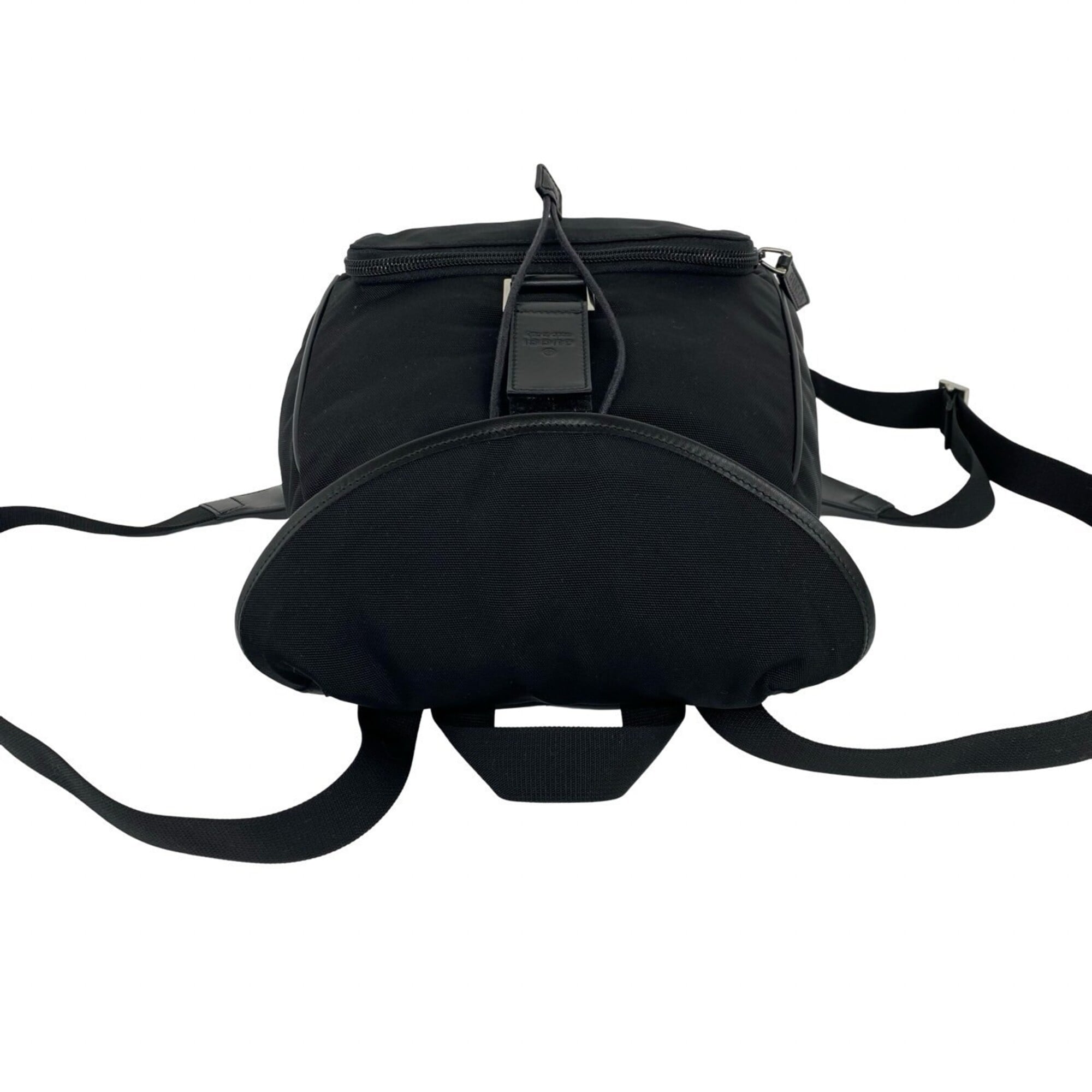 Gucci Black Nylon Leather Backpack (Pre-Owned)