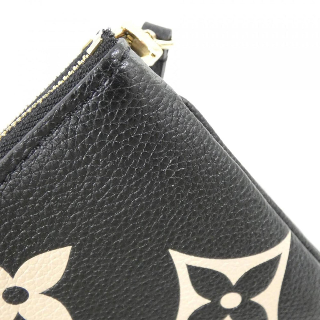 Louis Vuitton Monogram Empreinte Beige Black Leather Pochette Shoulder Bag