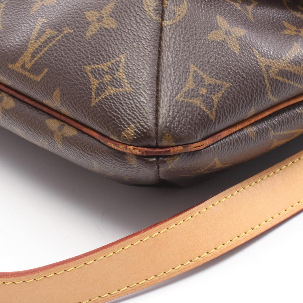 Louis Vuitton Brown Monogram Leather Shoulder Bag