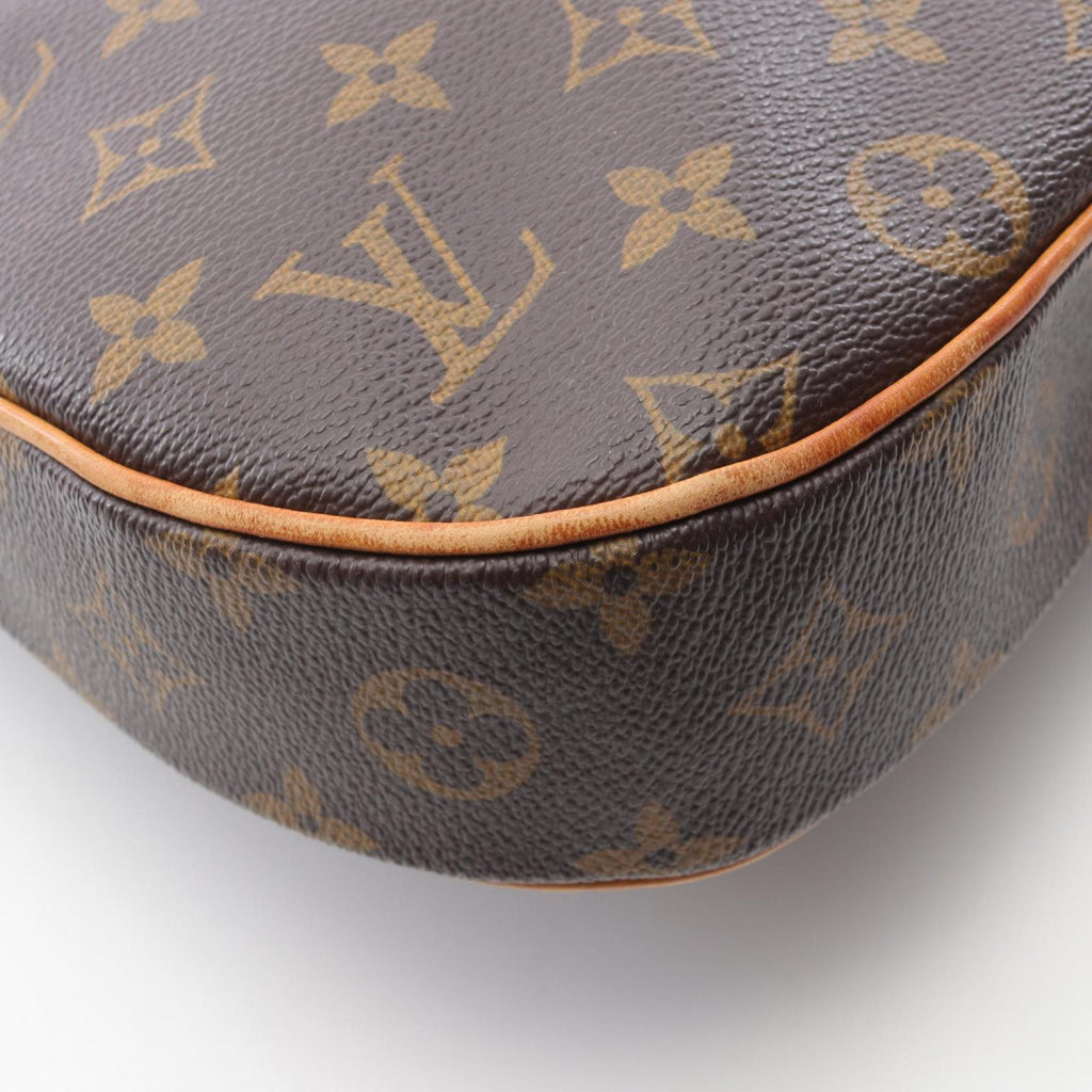 Louis Vuitton Brown Coated Canvas Leather Shoulder Bag