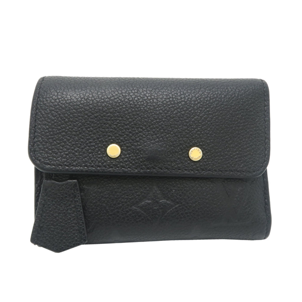 Louis Vuitton Black Noir Monogram Empreinte Wallet (Tri-Fold)