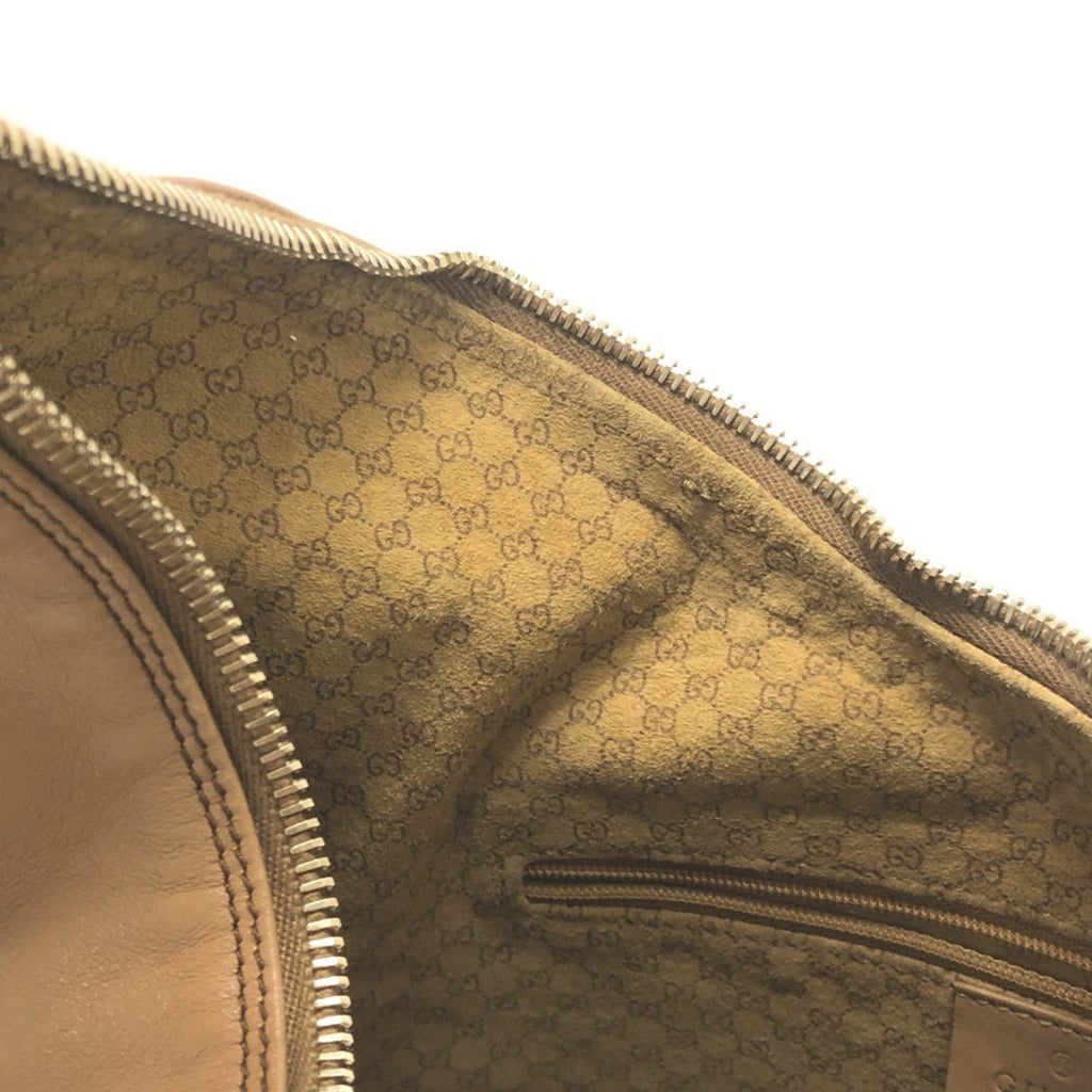 Gucci Brown Leather Handbag Shoulder Bag (Pre-Owned)