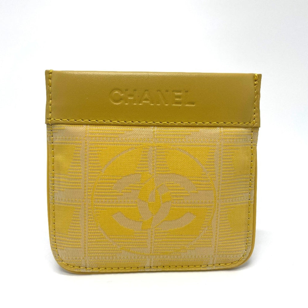 Chanel Yellow Leather Coin Purse/Coin Case