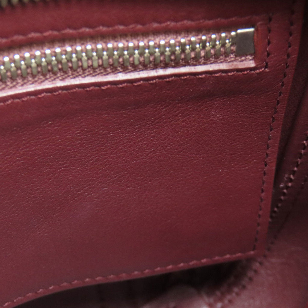 Balenciaga Bordeaux Leather Hand