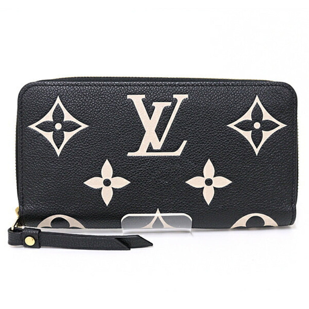 Louis Vuitton Beige Black Monogram Empreinte Leather Wallet