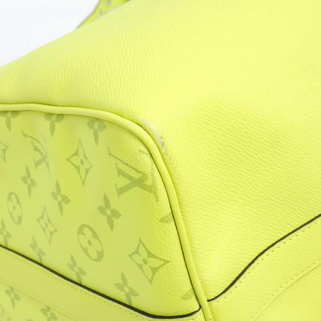 Louis Vuitton Yellow Coated Canvas Leather Handbag