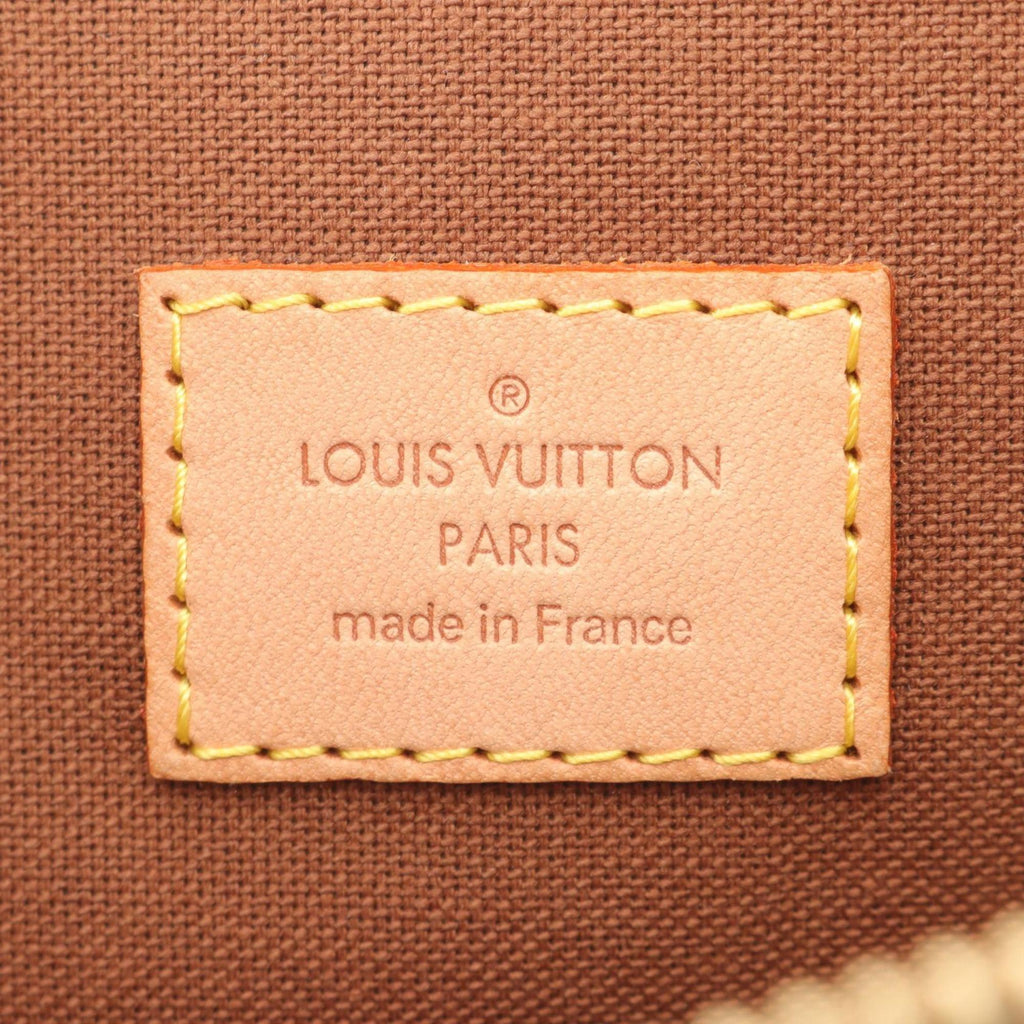 Louis Vuitton Monogram Brown Coated Canvas Leather Handbag