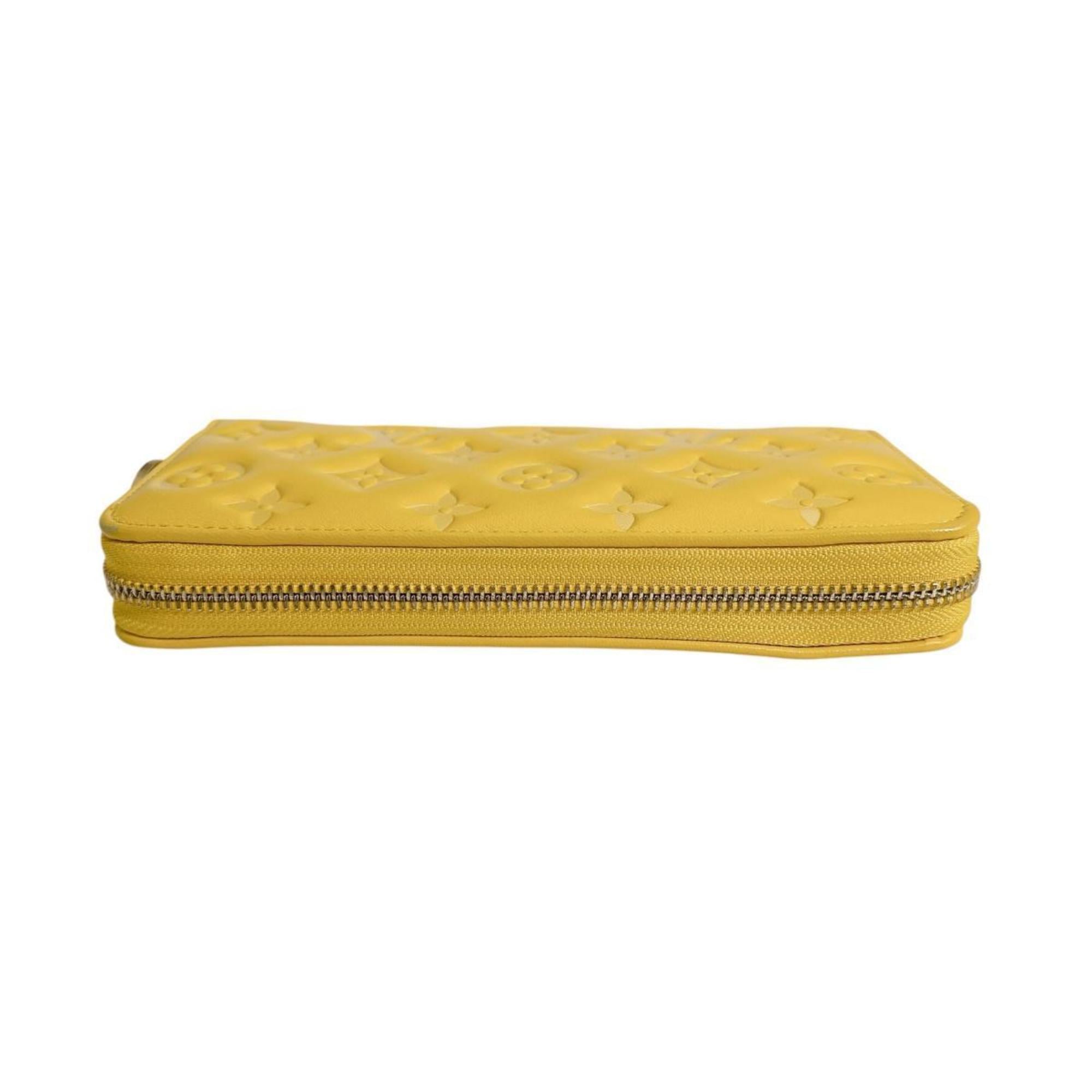 Louis Vuitton Monogram Empreinte Yellow Monogram Empreinte Long Wallet