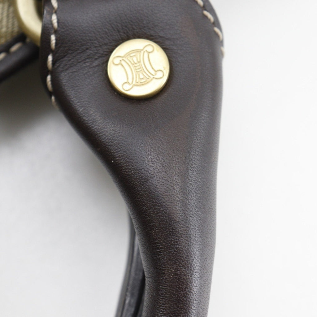 Celine Khaki Canvas Handbag