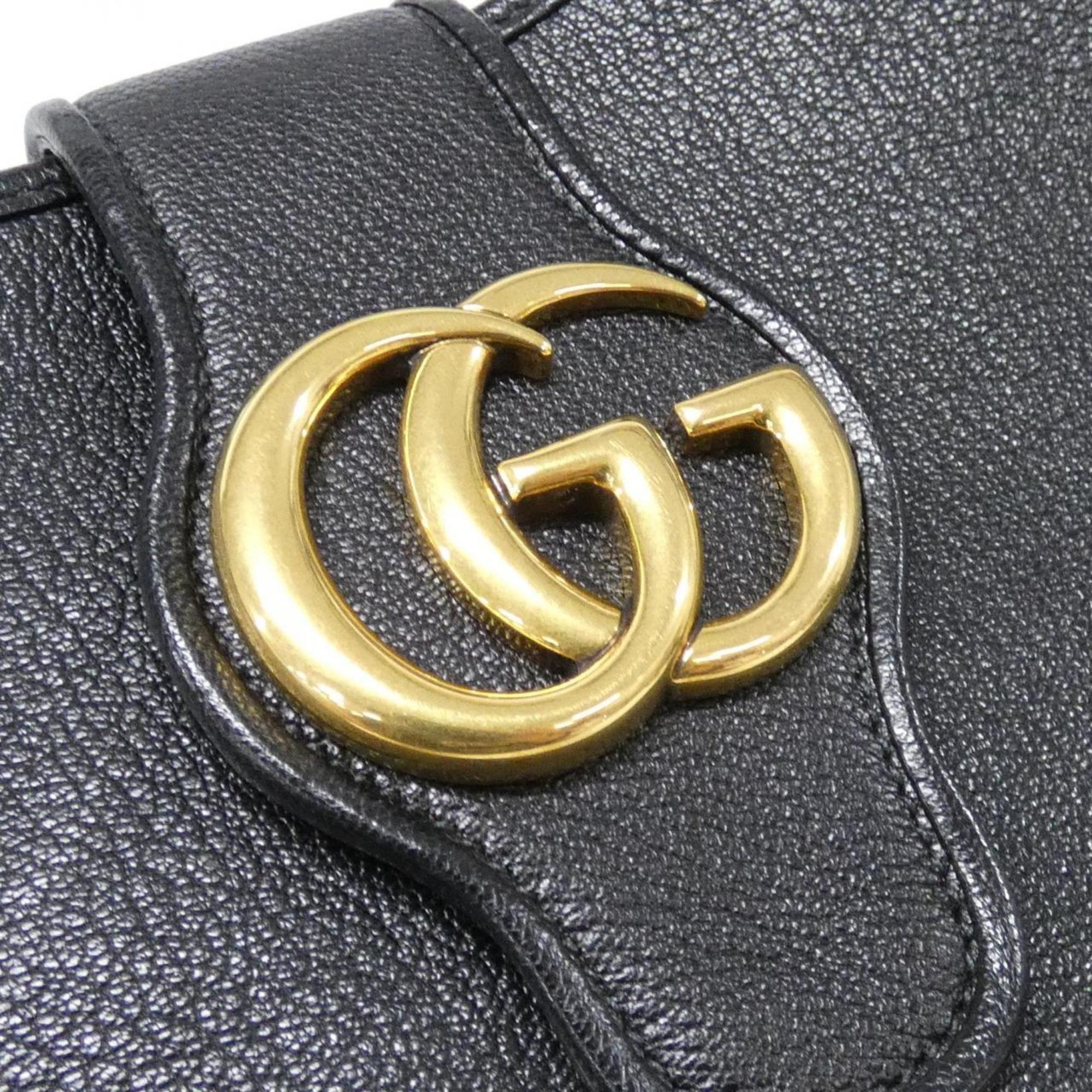 Gucci Black Leather Shoulder Bag (Pre-Owned)