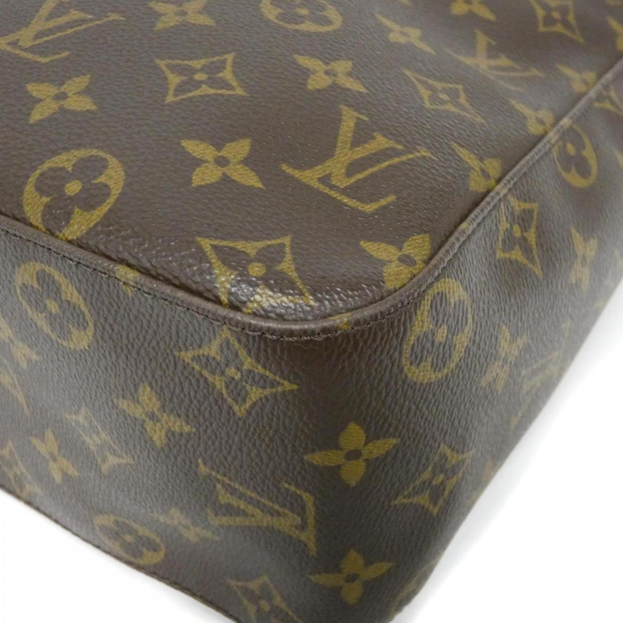 Louis Vuitton Brown Coated Canvas Shoulder Bag