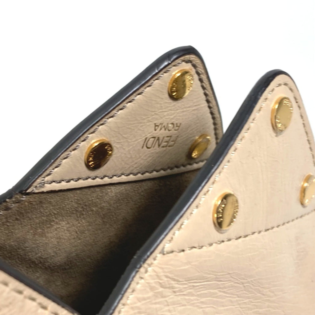 Fendi Beige Leather Shoulder Bag