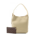 Louis Vuitton Beige Leather Shoulder Bag
