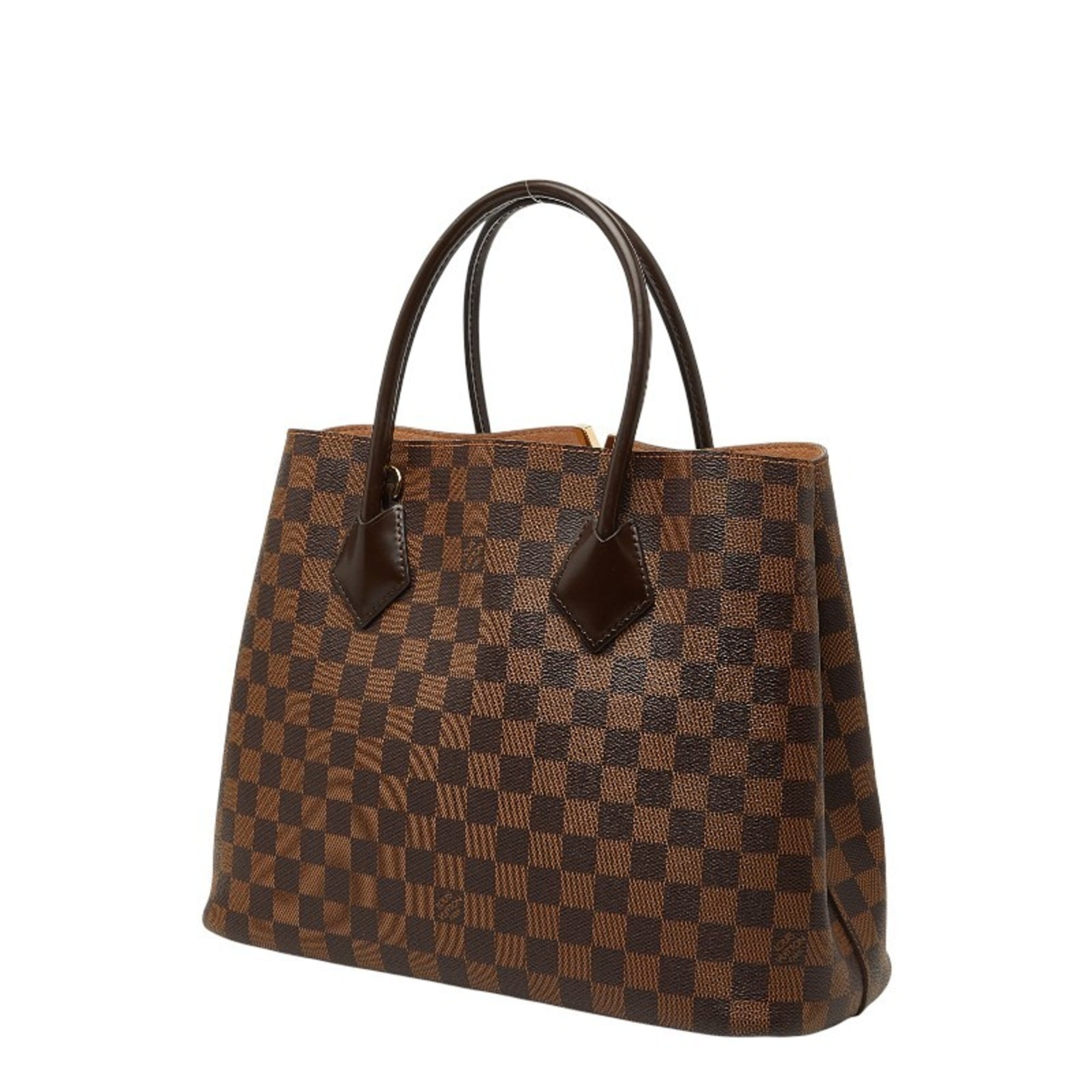 Louis Vuitton Brown Ebene Pvc Leather Shoulder Bag Tote Bag