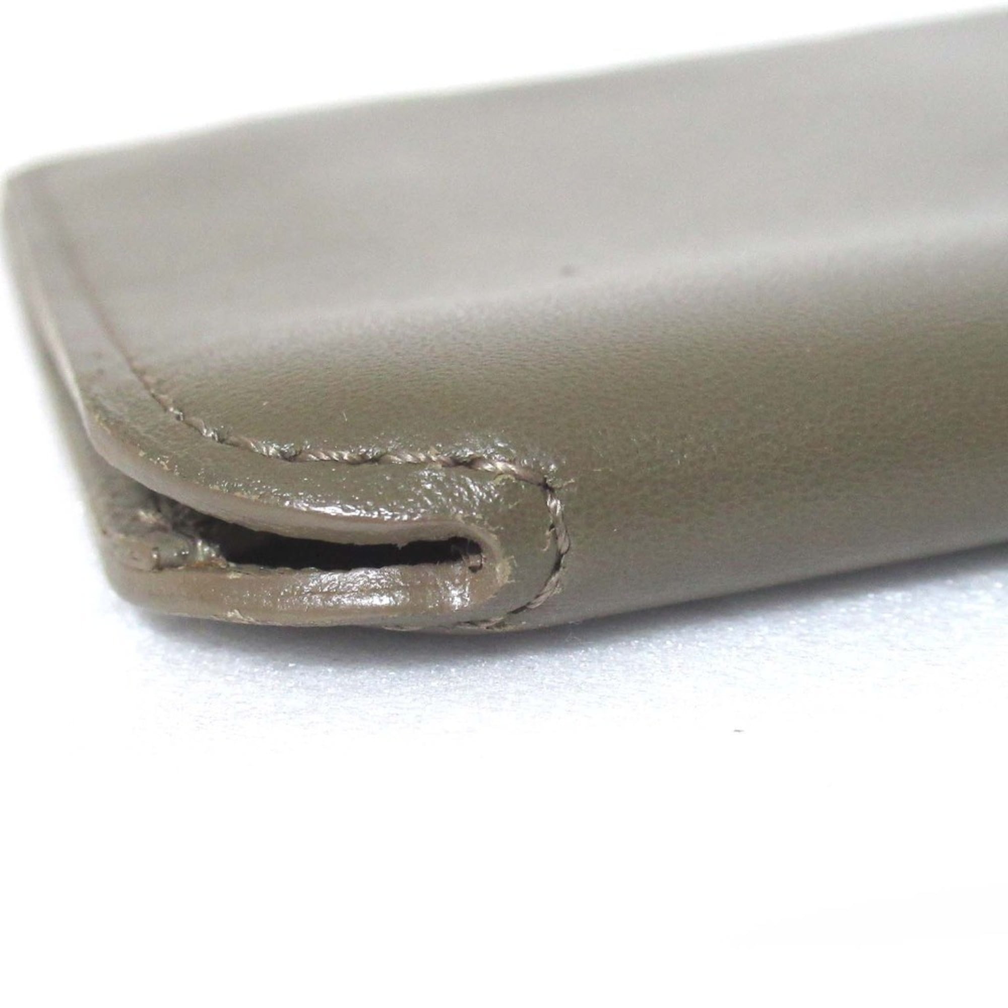 Louis Vuitton Khaki Leather Long Wallet