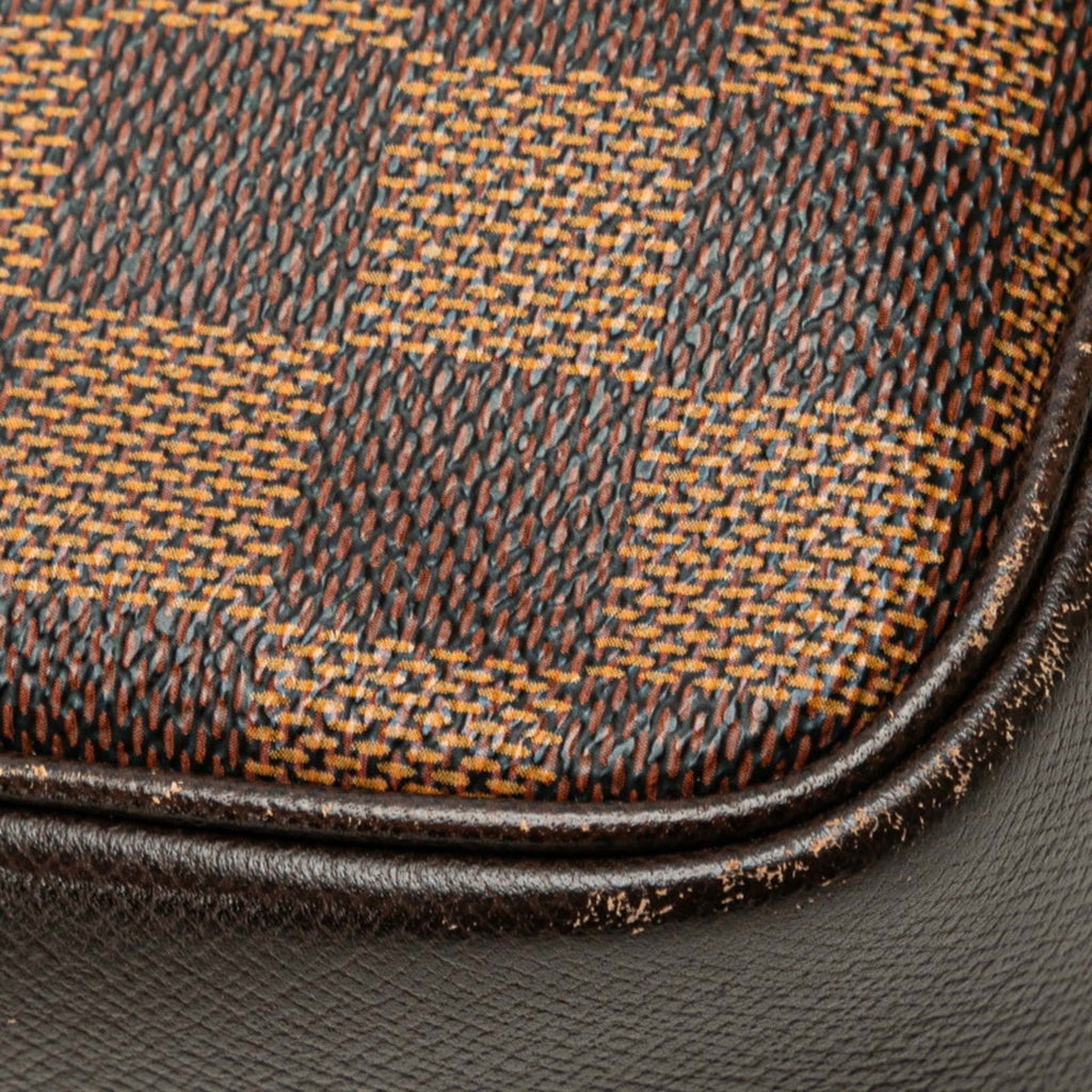 Louis Vuitton Brown Pvc Leather Handbag Pouch