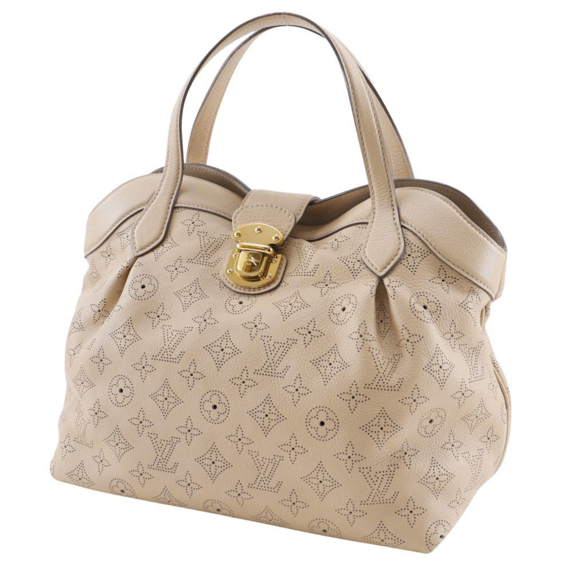 Louis Vuitton Mahina Beige Opal Mahina Leather Handbag