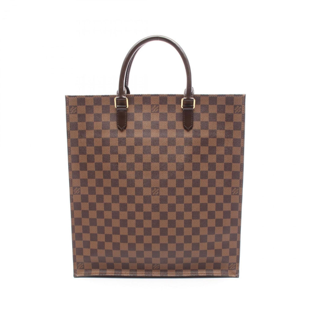 Louis Vuitton Brown Damier Canvas Coated Canvas Damier Canvas Leather Tote Bag