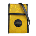 Gucci Black Yellow Nylon Leather Shoulder Bag (Pre-Owned)