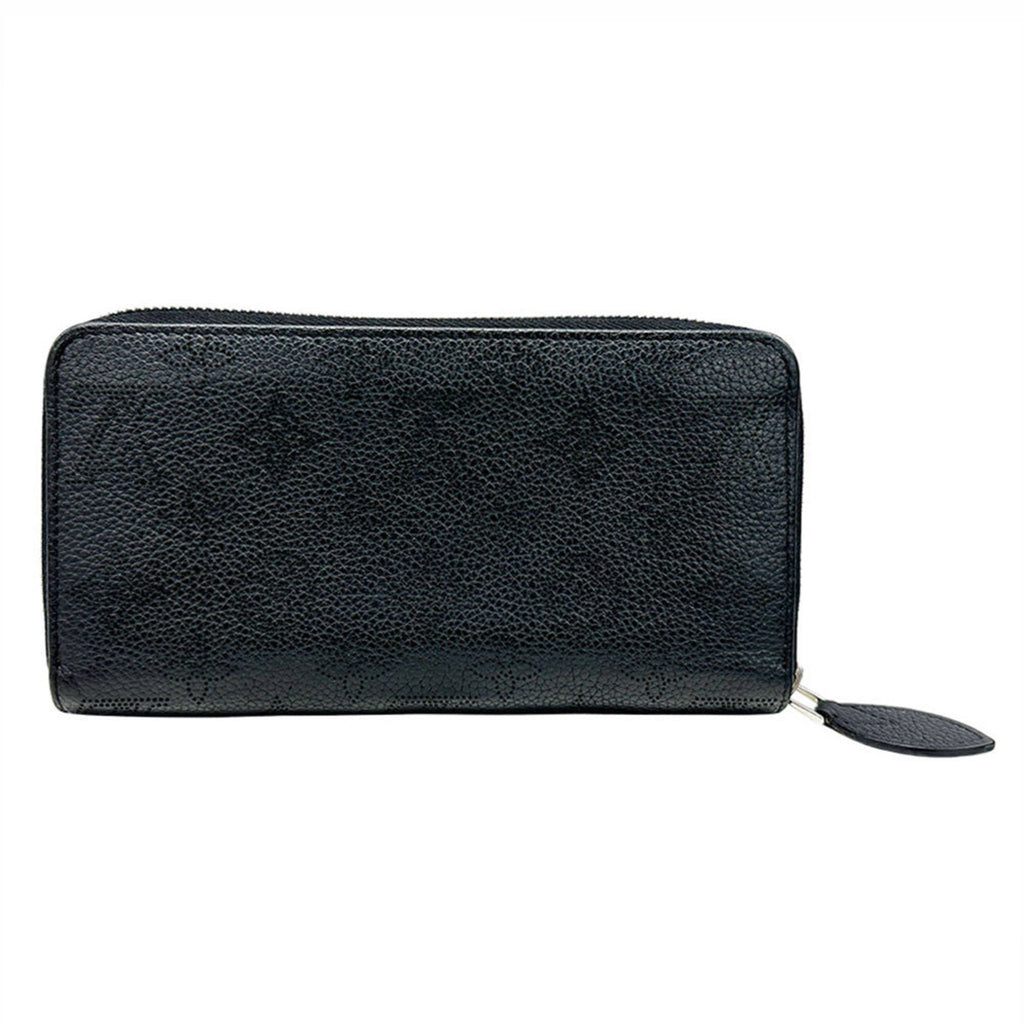 Louis Vuitton Black Noir Mahina Leather Long Wallet