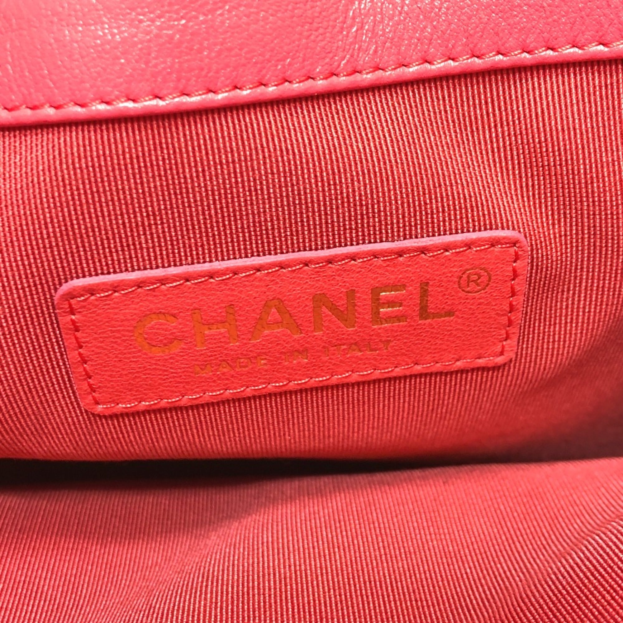 Chanel Pink Leather Handbag
