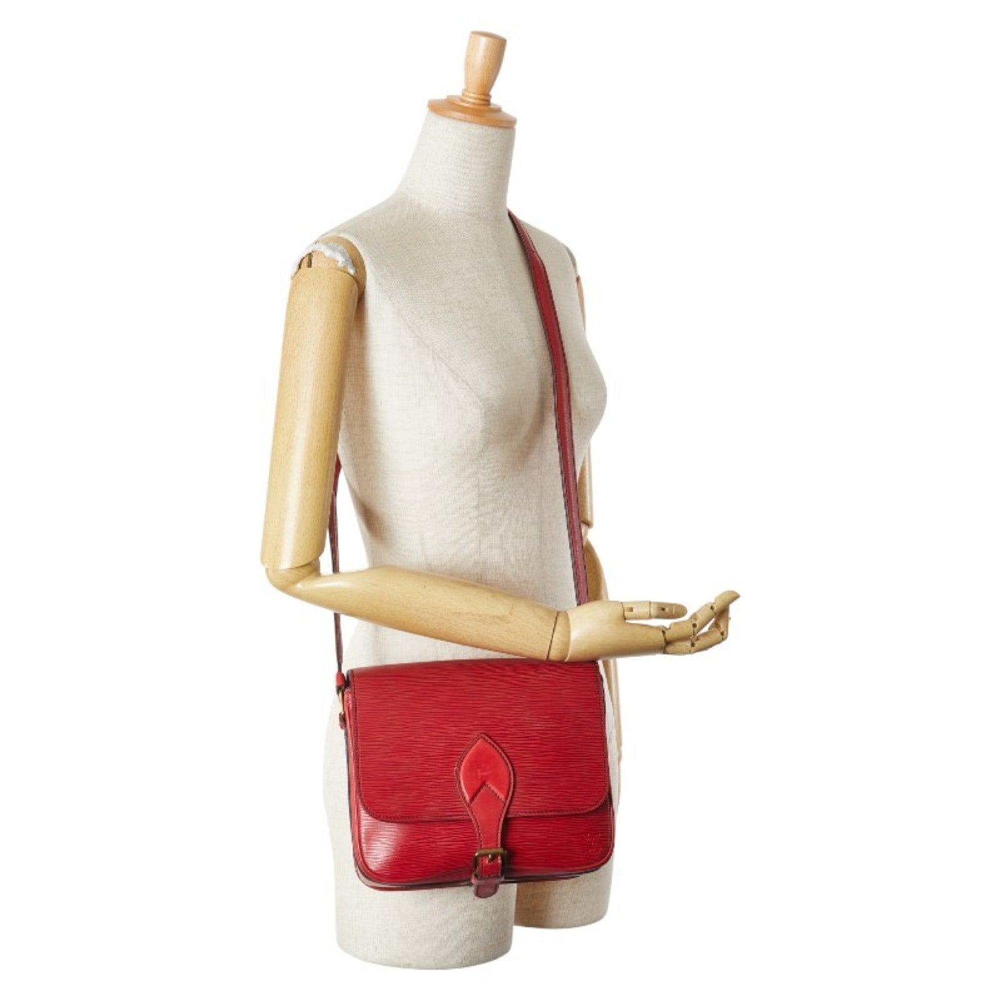 Louis Vuitton Epi Castilian Red Leather Shoulder Bag