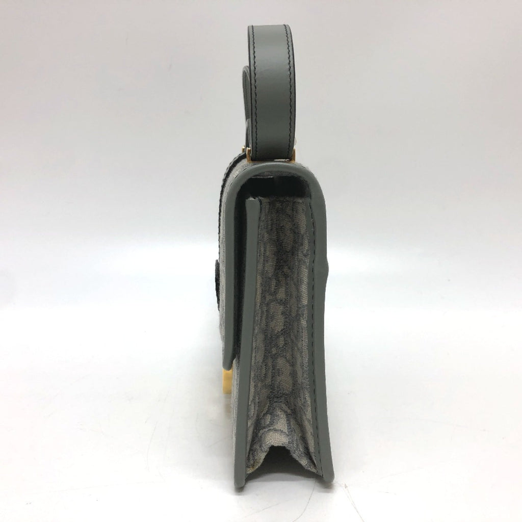 Christian Dior Gray Leather Shoulder Bag (Pre-Owned)