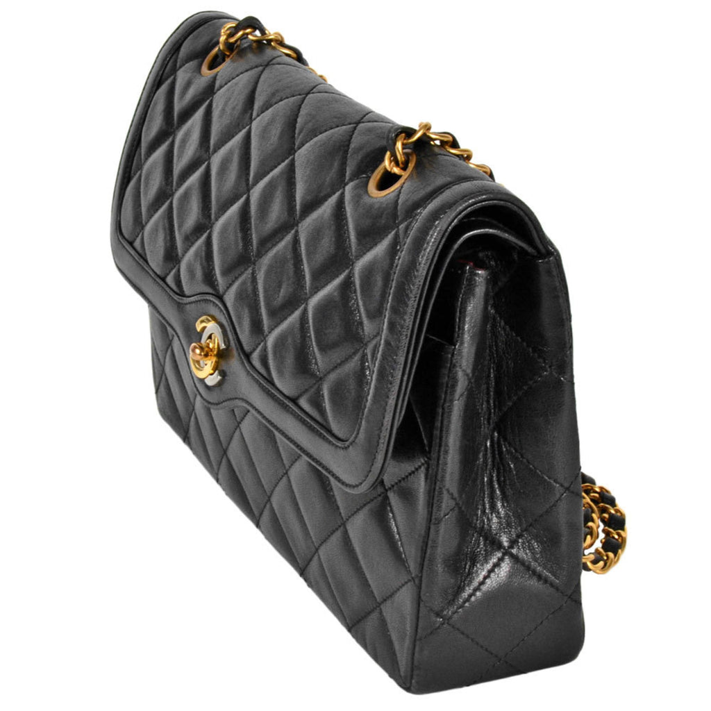 Chanel Black Leather Shoulder Bag