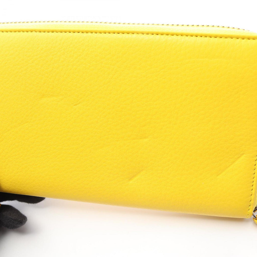 Balenciaga Yellow Leather Long Wallet (Bi-Fold)