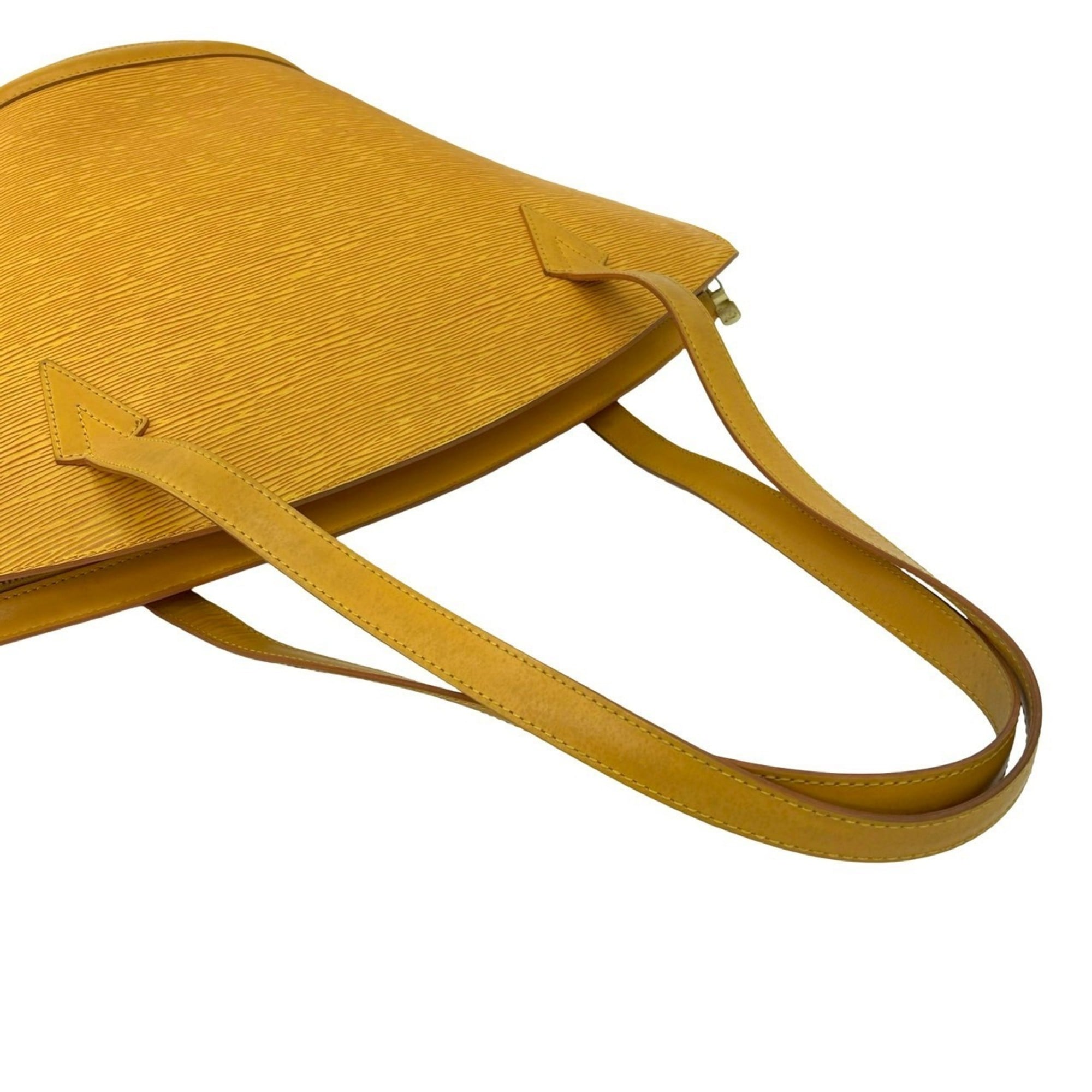 Louis Vuitton Yellow Leather Tote Bag