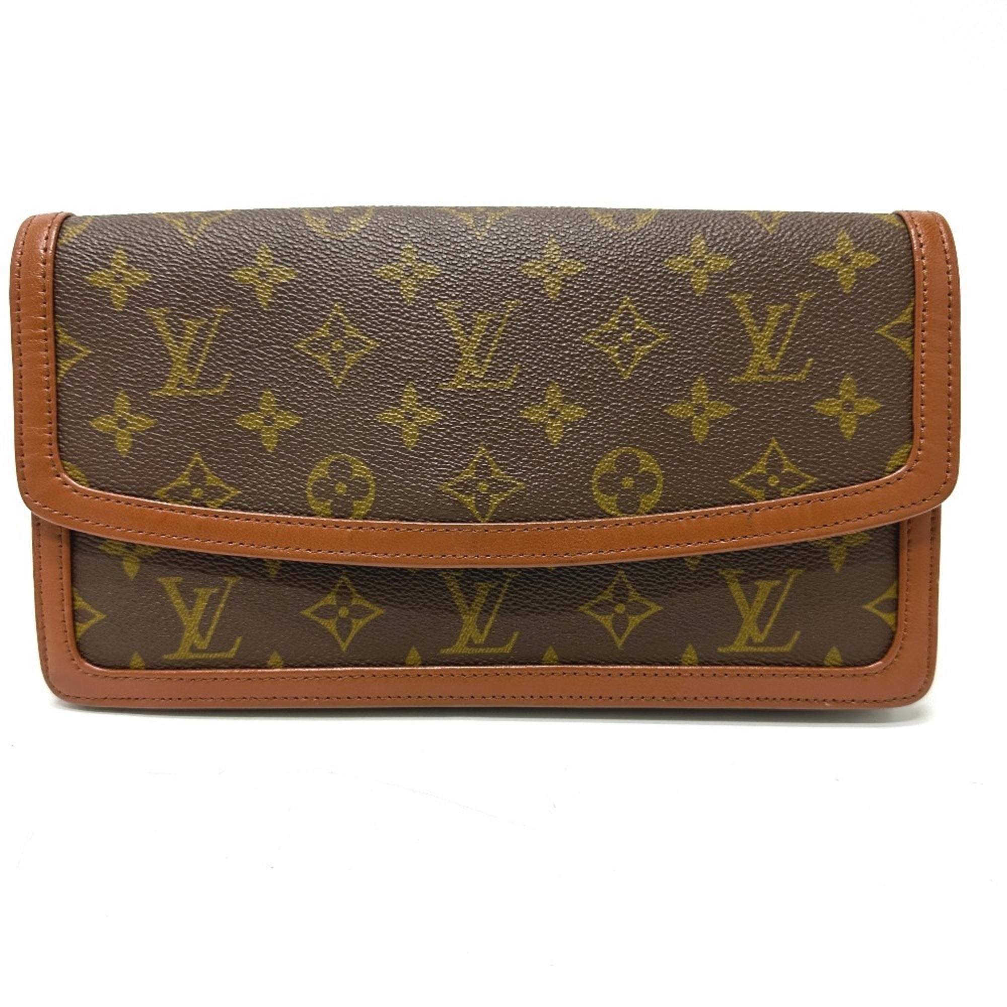 Louis Vuitton Brown Monogram Clutch Bag Pochette