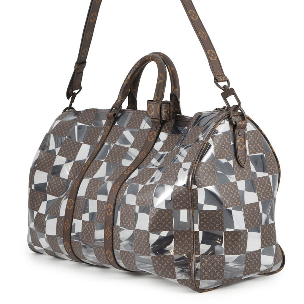 Louis Vuitton Brown Clear Pvc Boston Bag